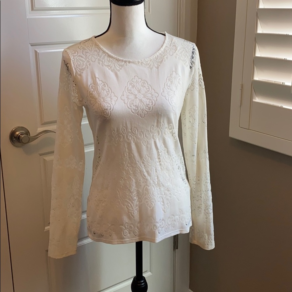 Forever 21 “Lace” Long Sleeve Top